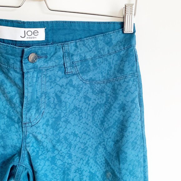 JOE FRESH | Turquoise Snake Print Skinny Jean - Picture 3 of 7